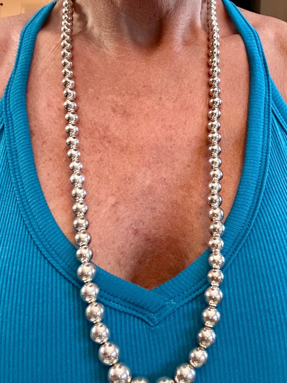 Dobbs of Boston 30” Sterling Silver necklace. - Picture 4 of 9